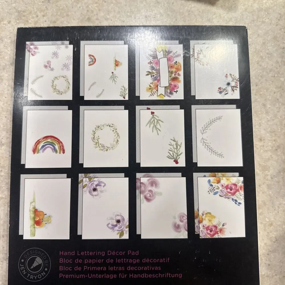New Spectrum Noir 24 Pages Hand Lettering Decor Pad calligraphy craft paper